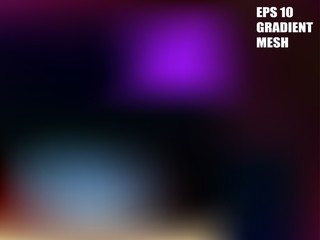 Background gradient blurry mesh abstract in black, lilac, blue and others colors. EPS10. Free editable.