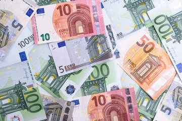 Euro Money. euro cash background. Euro Money Banknotes.