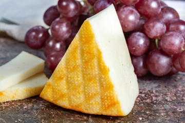Saint Paulin creamy, mild, semi-soft French cheese made from pasteurized cow milk, originally made by Trappist monks