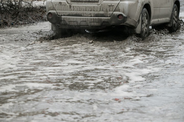 warming in early spring, snow melts turning into slush and puddles underfoot, which bypass the...