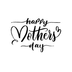 Happy Mother's day. Lettering composition, perfect for invitation,  poster, cards, t-shirts, mugs, pillows and social media.
