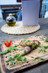 food on table in restaurant, fine dining