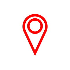 Pin icon vector. Location icon. Map pointer icon