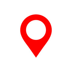 Pin icon vector. Location icon. Map pointer icon