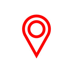 Pin icon vector. Location icon. Map pointer icon
