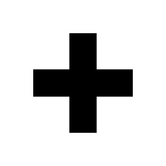 Fototapeta premium Plus Icon vector. Add icon. Addition sign. Medical Plus icon