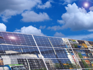 Solar energy panels eco power