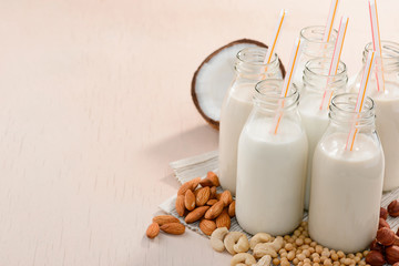 Assortment of plant milks