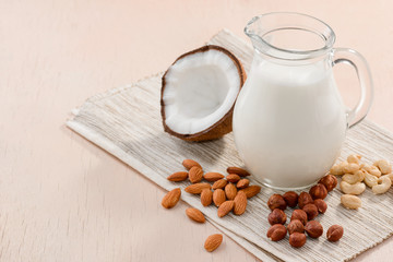 Jug of nut milk