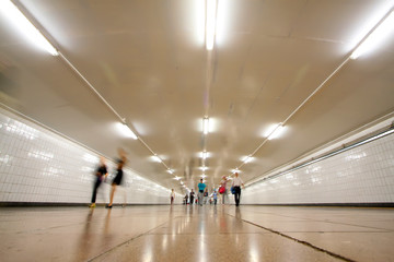Underground tunnel in beijing, China