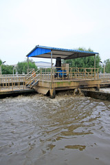 Oxidation ditch sewage treatment plant and table exposure machine
