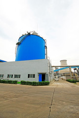 Anaerobic reactor building appearance in a sewage treatment factory, luannan county, hebei...
