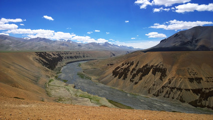landscape of the mountains
