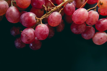 Fresh red grapes 