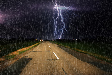 Lightning storm
