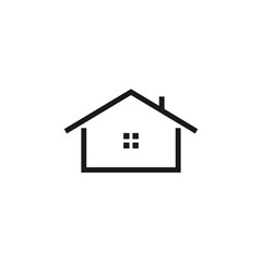 Simple home icon graphic design template vector