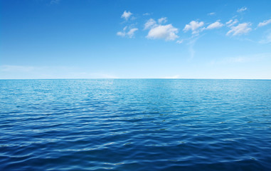 Blue sea water - obrazy, fototapety, plakaty