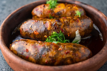kupati homemade sausage traditional Georgian dish