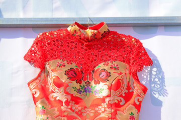Red Lace Skirt
