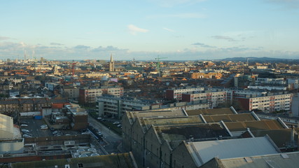 Obraz premium Dublin Skyline, view over the city of dublin