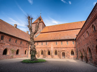 Fototapeta na wymiar St Catherine Monastery in old Ribe, Denmark