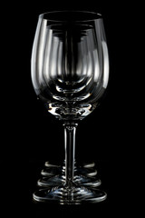 Empty wine glasses 2