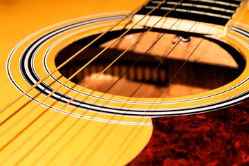 Obraz premium guitar line body closeup