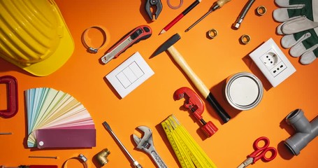 Do it yourself and home repair tools time lapse