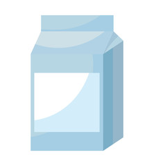 milk in box isolated icon
