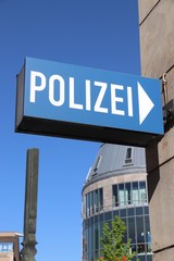 Naklejka premium Police Station, Germany