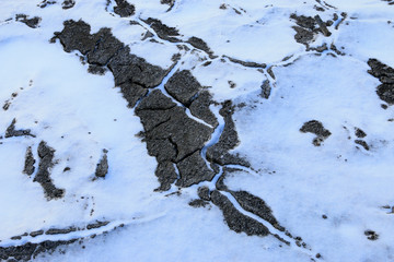 permafrost in the snow