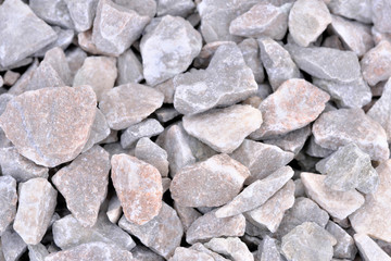 Decorative stone construction crumb