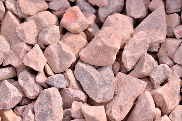 Decorative stone construction crumb