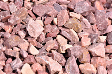 Decorative stone construction crumb