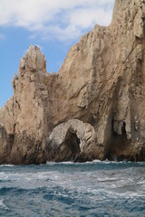 Fototapeta na wymiar rocks in Cabo San Lucas Harbor, Mexico