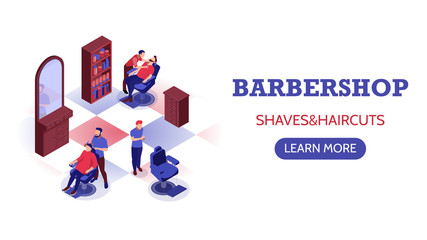 Barbershop Horizontal Banner