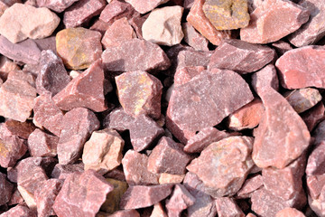 Decorative stone construction crumb