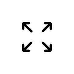 Shuffle icon. Music player arrow sign