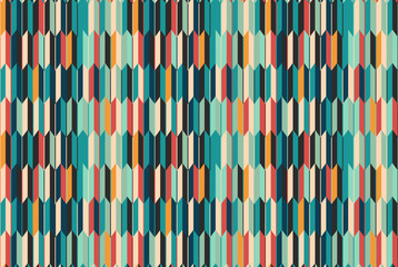 Oriental seigaiha seamless pattern. Vector Vintage background