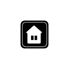 Home icon. Business card adress sign. Web home page symbol