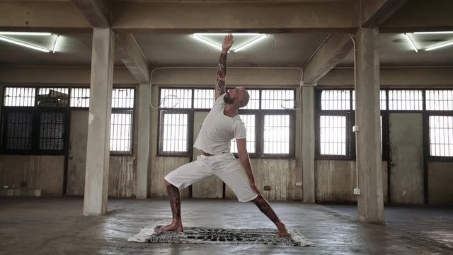 Extended Side Angle to Reverse Warrior