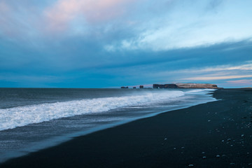 Iceland Black Beach Natural scenery