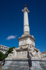 Fototapeta premium high column at historic town square