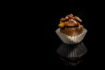 healthy useful organic handmade candy with walnut