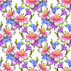 Floral seamless background pattern