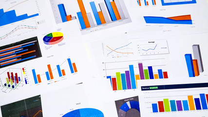 business chart showing financial success at the stock market