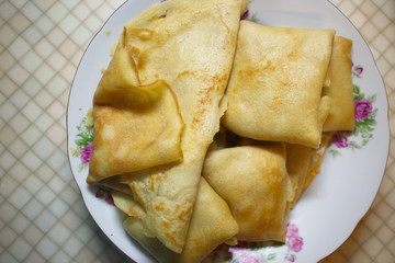 fried pancakes in a plate