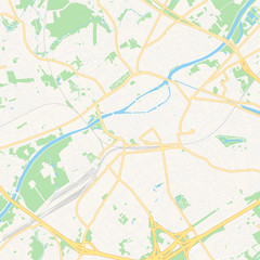 Kortrijk , Belgium printable map