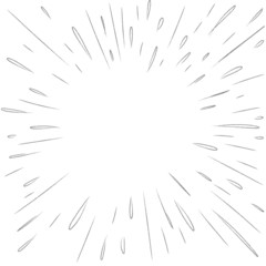 Obraz premium Starburst doodle, hand drawn burst