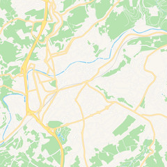 Verviers, Belgium printable map